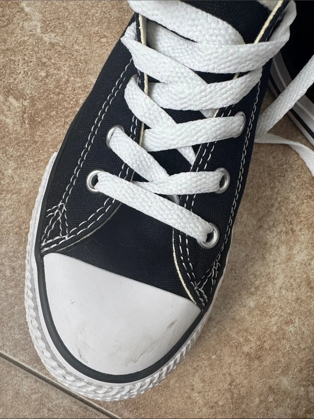 Converse Kids Black & White High Top Sneakers